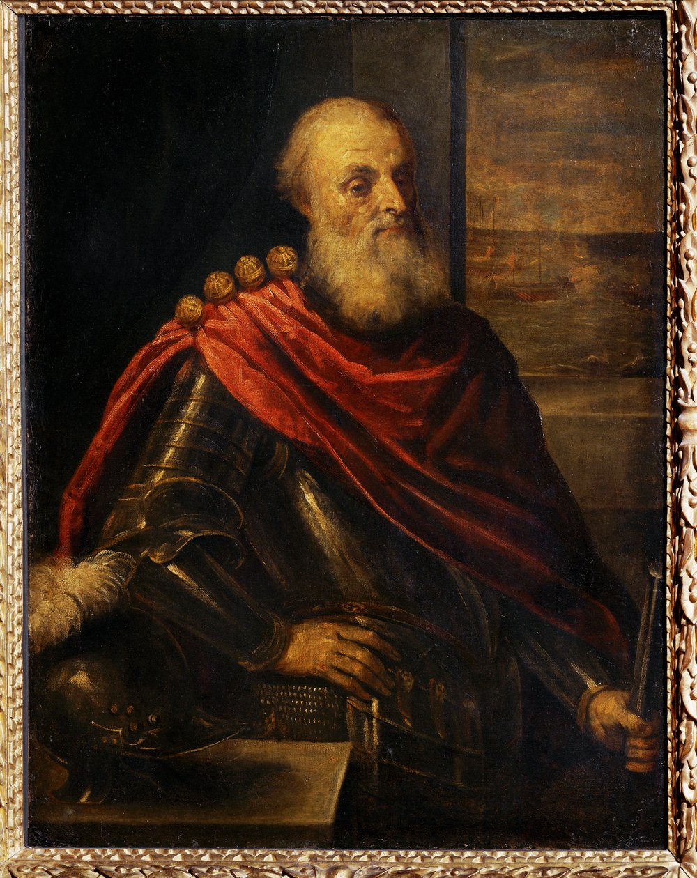 Retrato de Vincenzo Cappello, almirante veneciano, también conocido como Retrato de Nicolo Capello, " gobernador " de una galera ... de Jacopo (c.1480 1528) Palma