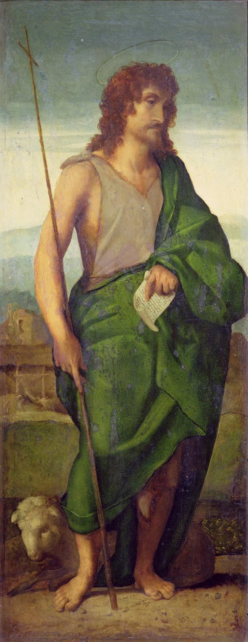 San Juan Bautista (óleo sobre tabla) de Jacopo (c.1480-1528) Palma
