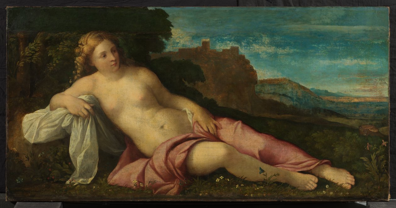 Venus en un paisaje, c.1520 (óleo sobre lienzo) de Jacopo (c.1480 1528) Palma