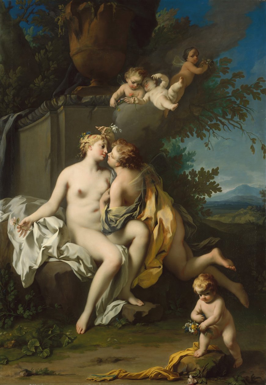 Flora y Céfiro de Jacopo Amigoni