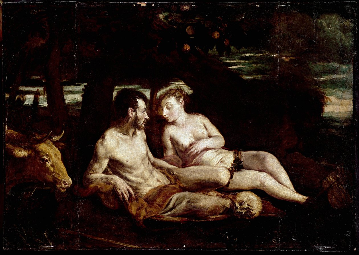 Adán y Eva de Jacopo Bassano