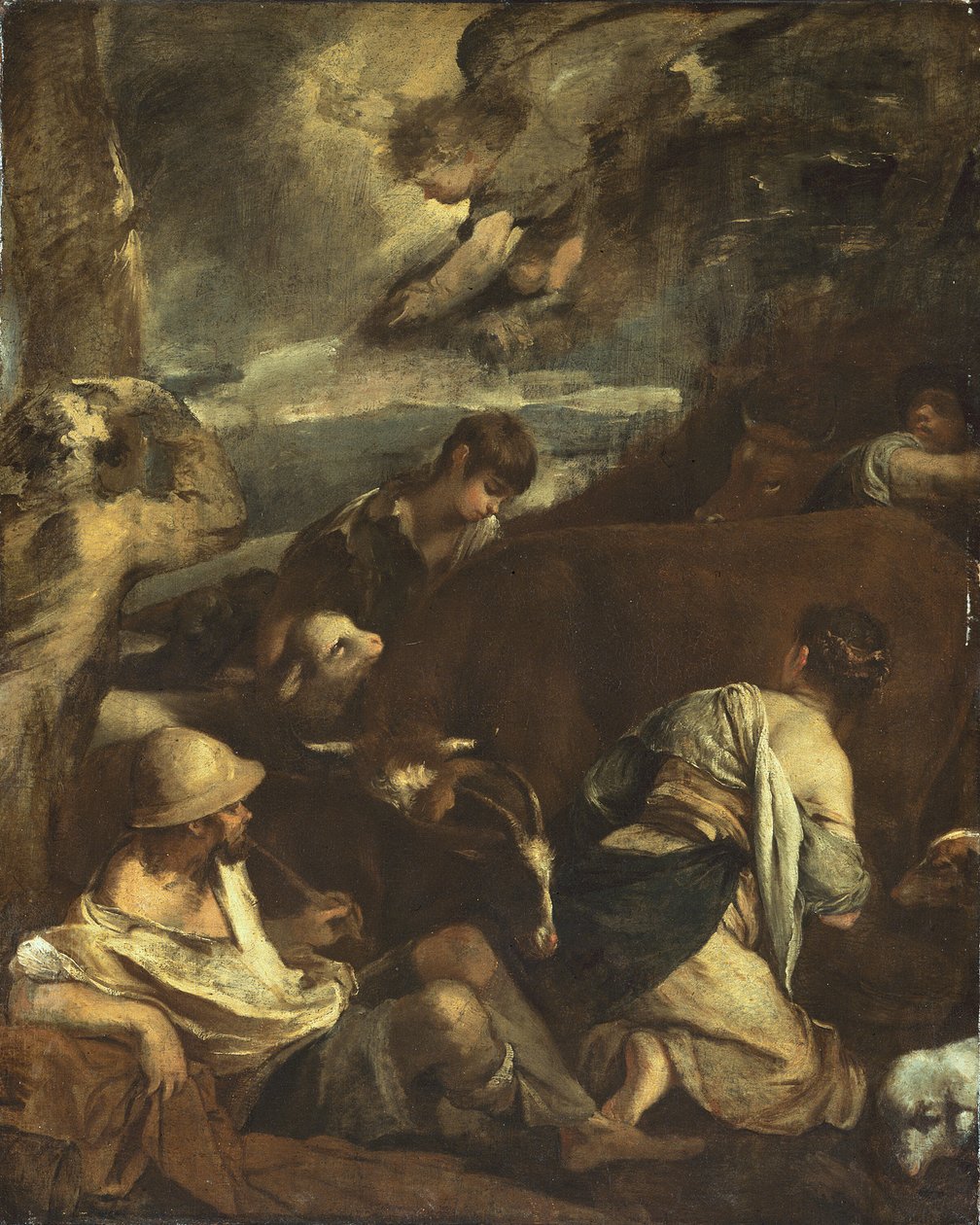 Anunciación a los pastores de Jacopo Bassano