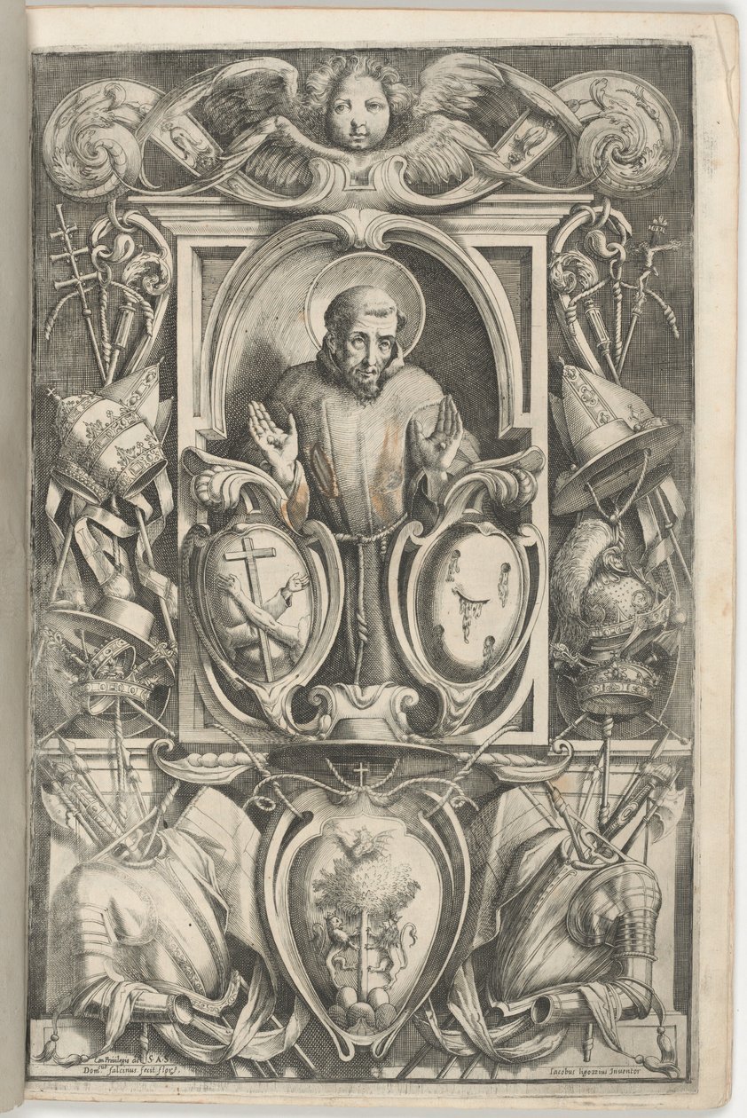 Frontispicio con Retrato de San Francisco de Jacopo Ligozzi