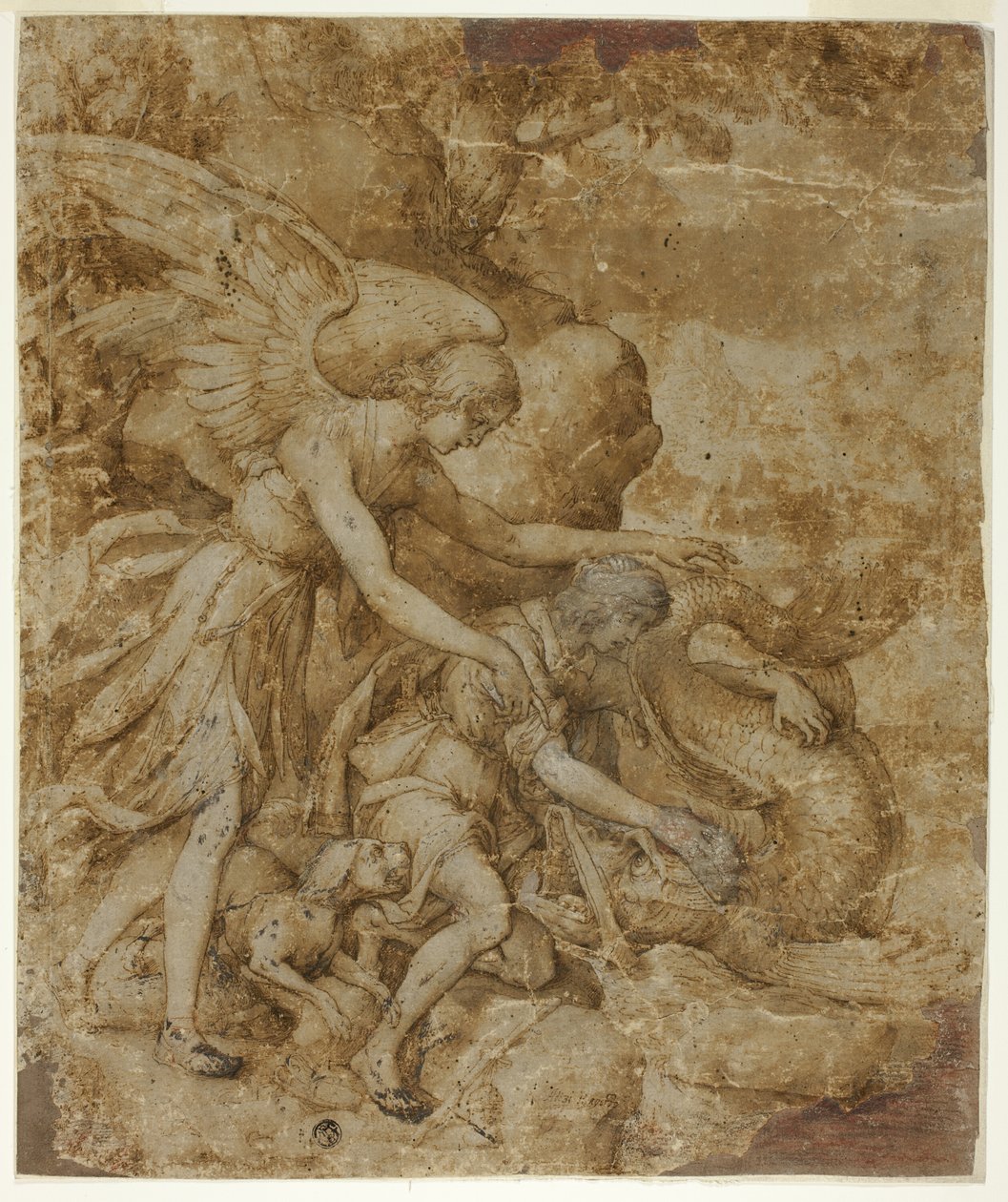 Tobías y el ángel Rafael de Jacopo Ligozzi