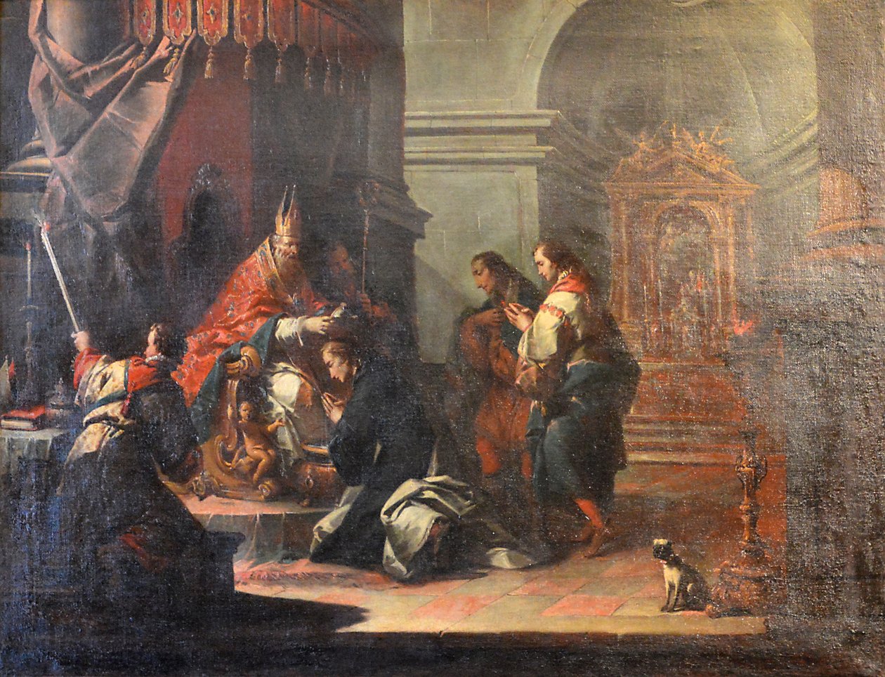 En francés:  Le Baptême de saint Daniel par saint Prosdocime de Padoue El Bautismo de San Daniel por San Prosdocio de Padua de Jacopo Marieschi