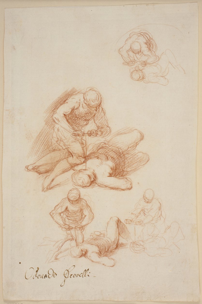 Cuatro estudios para el martirio de San Licerio de Jacopo Palma