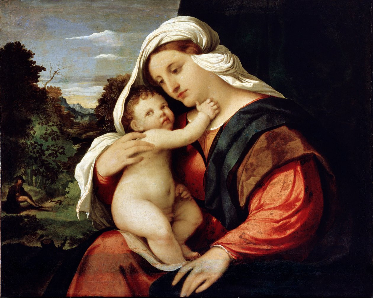 Virgen y Niño de Jacopo Palma il Vecchio