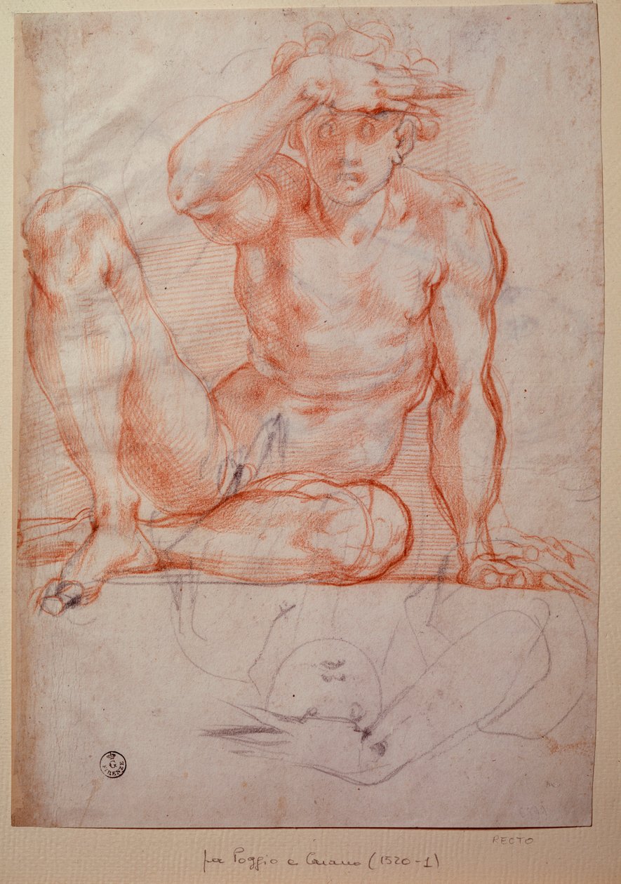 Hombre desnudo de Jacopo Pontormo