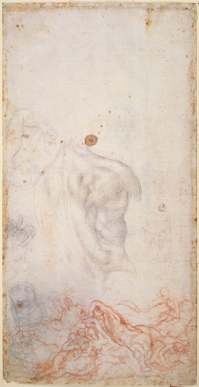 Estudio para la resurrección de los muertos de Jacopo Pontormo