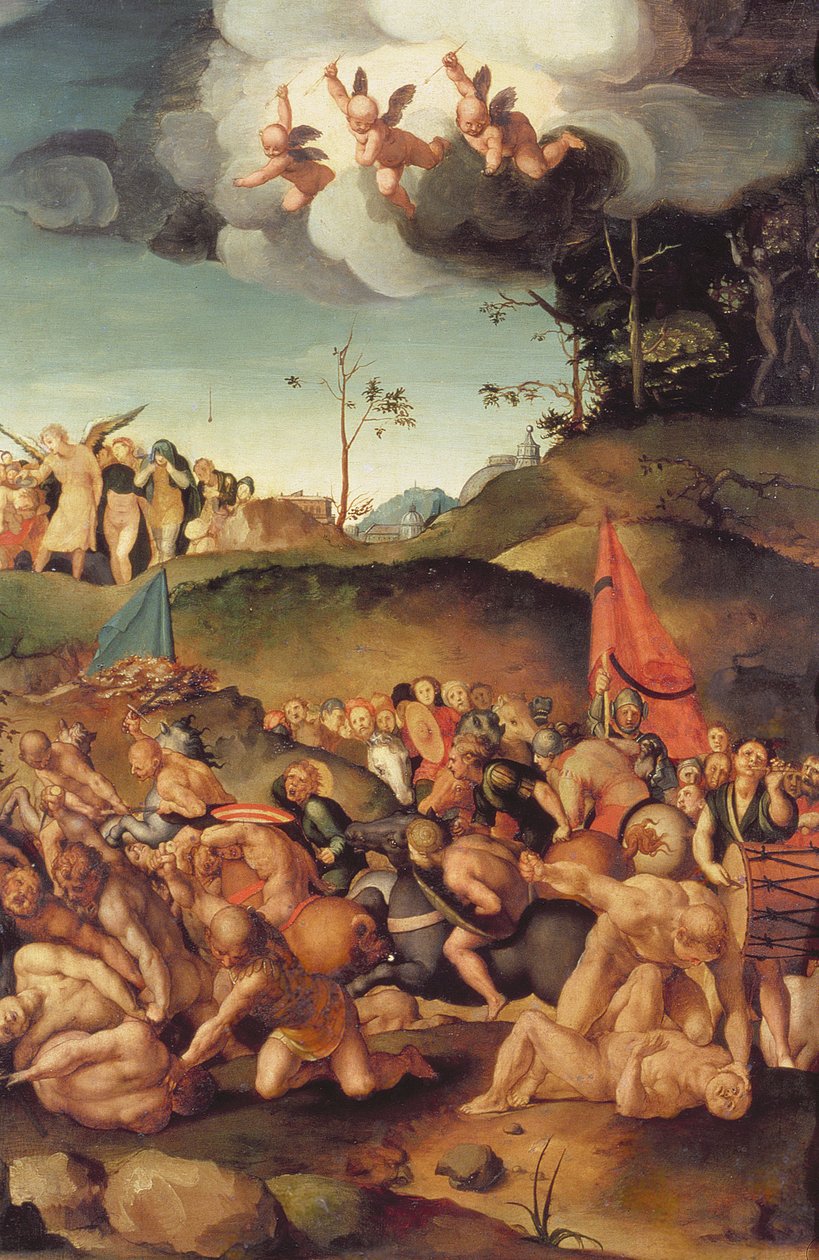 El martirio de los diez mil, 1529-30 de Jacopo Pontormo