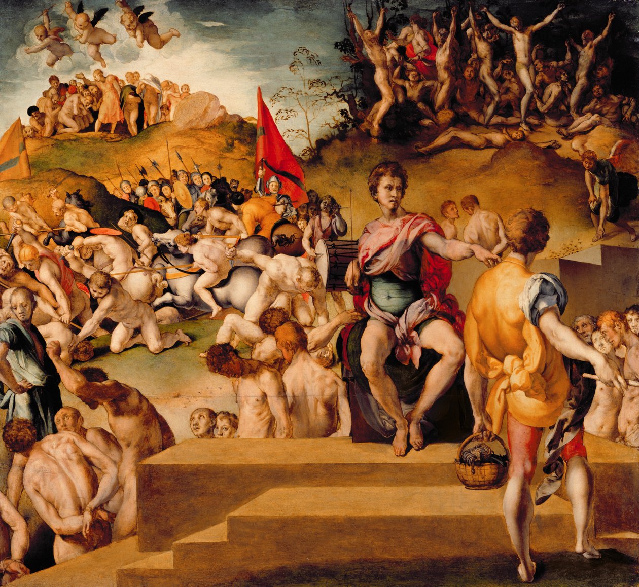 El martirio de la legión tebana de Jacopo Pontormo