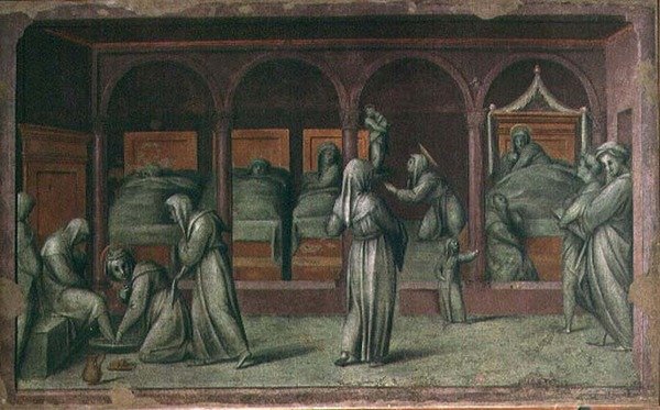 La sala de mujeres en el Hospital de San Mateo de Jacopo Pontormo