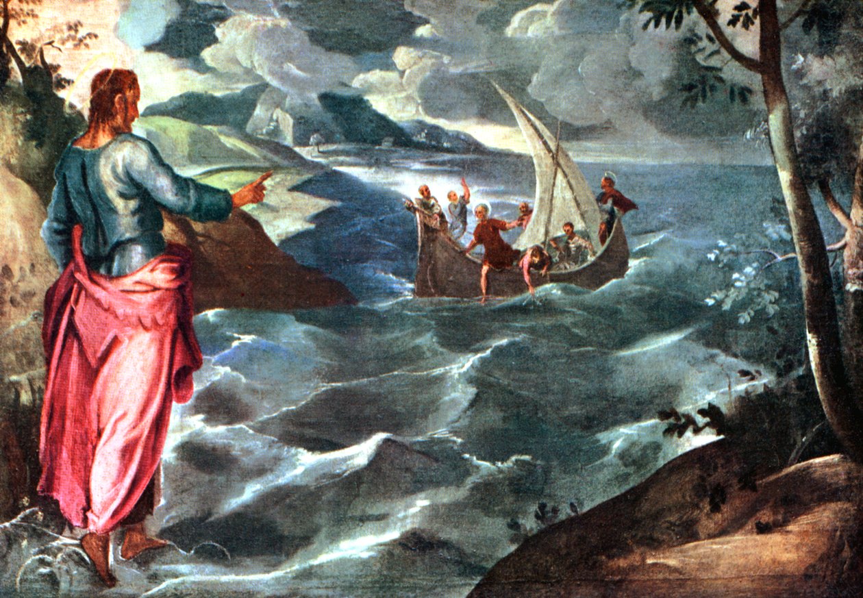 Cristo en el mar de Galilea, c. 1575-1580, 1925 de Jacopo Robusti Tintoretto