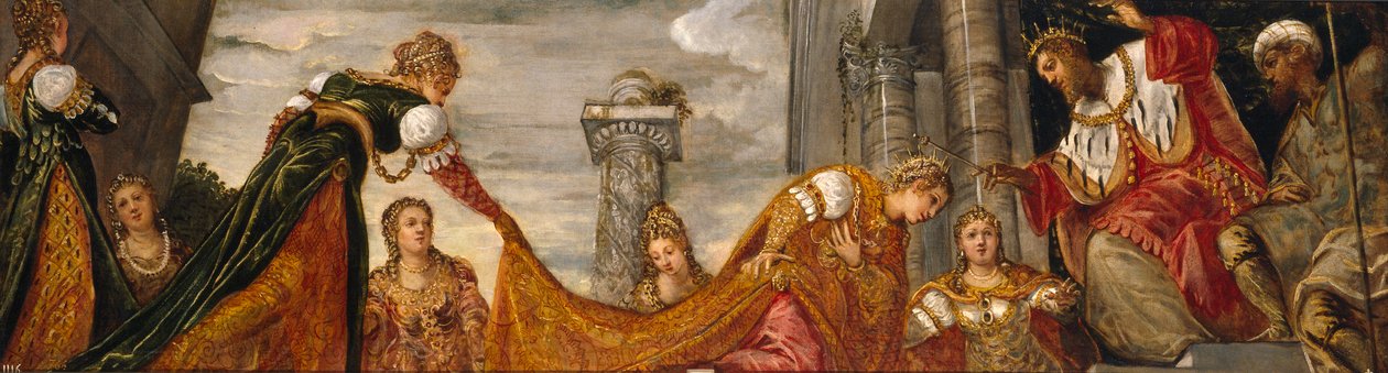 Ester ante Asuero, 1552-55 de Jacopo Robusti Tintoretto