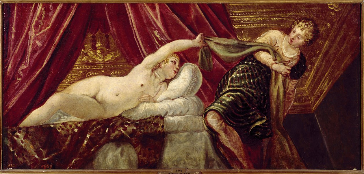José y la esposa de Putifar de Jacopo Robusti Tintoretto
