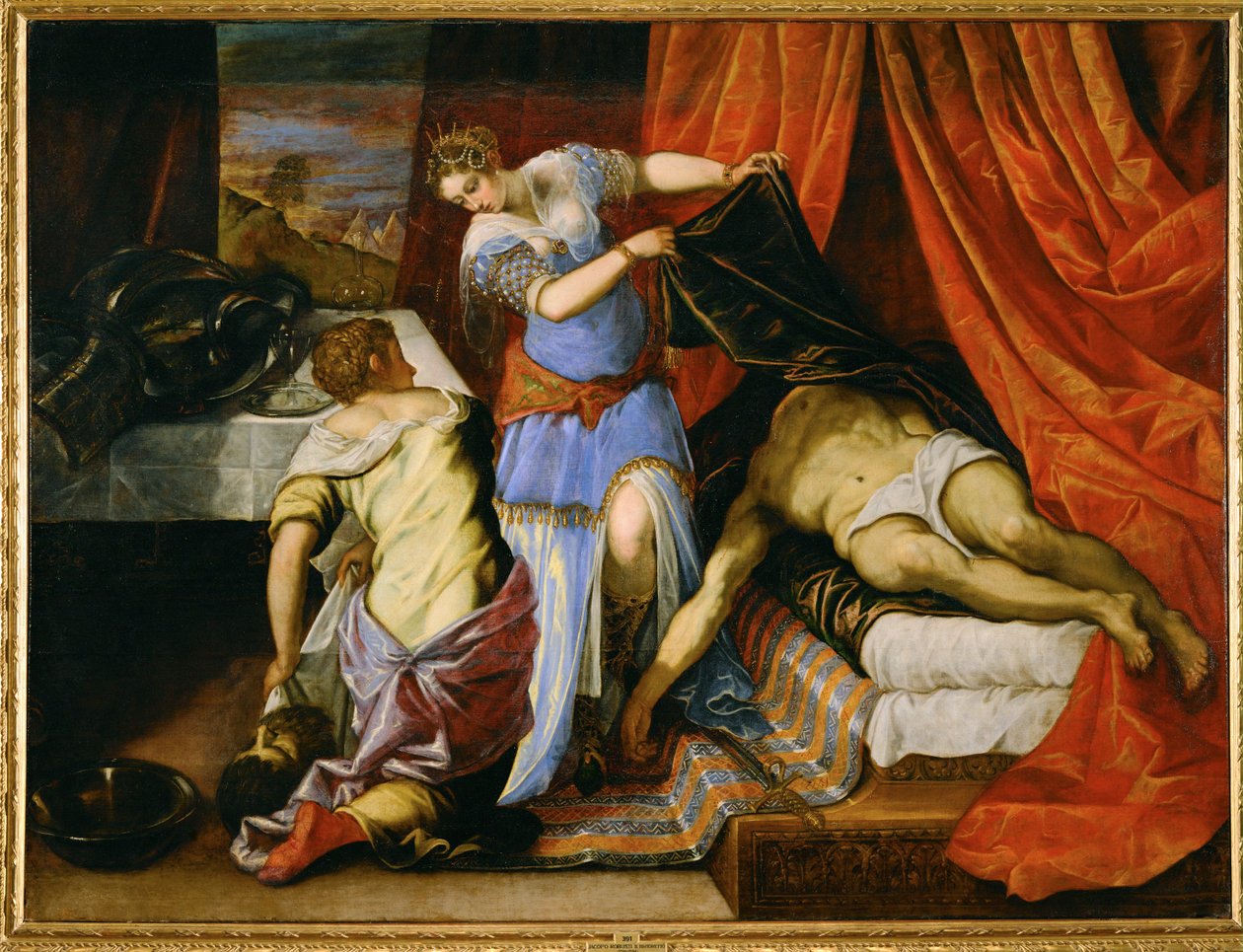 Judith y Holofernes (óleo sobre lienzo) de Jacopo Robusti Tintoretto