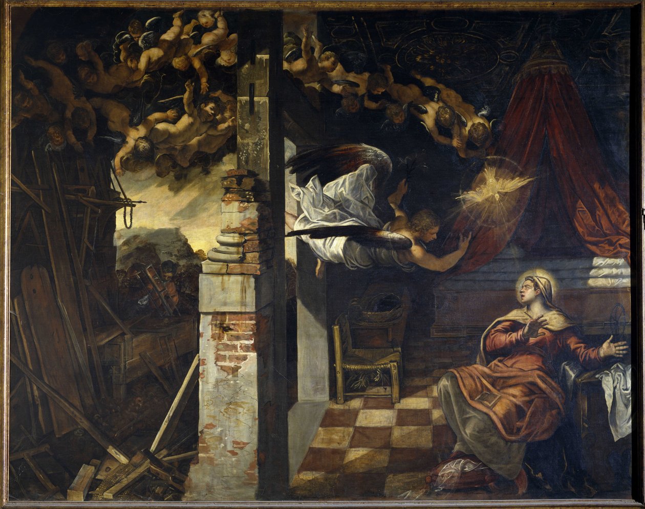 La Anunciación de Jacopo Robusti Tintoretto