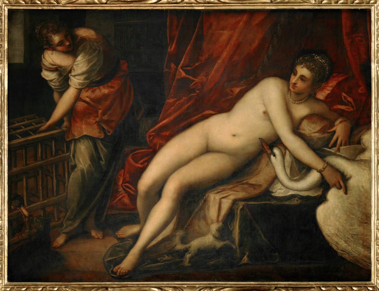 Leda y el cisne de Jacopo Robusti Tintoretto