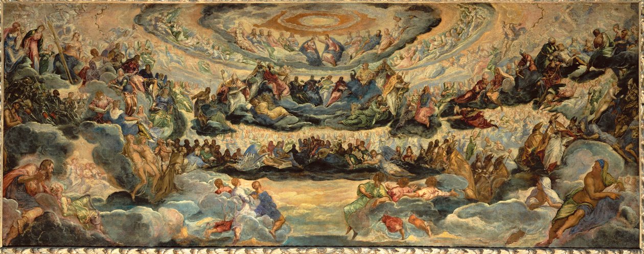 Paraíso, boceto para la Sala del Maggior Consiglio ... de Jacopo Robusti Tintoretto