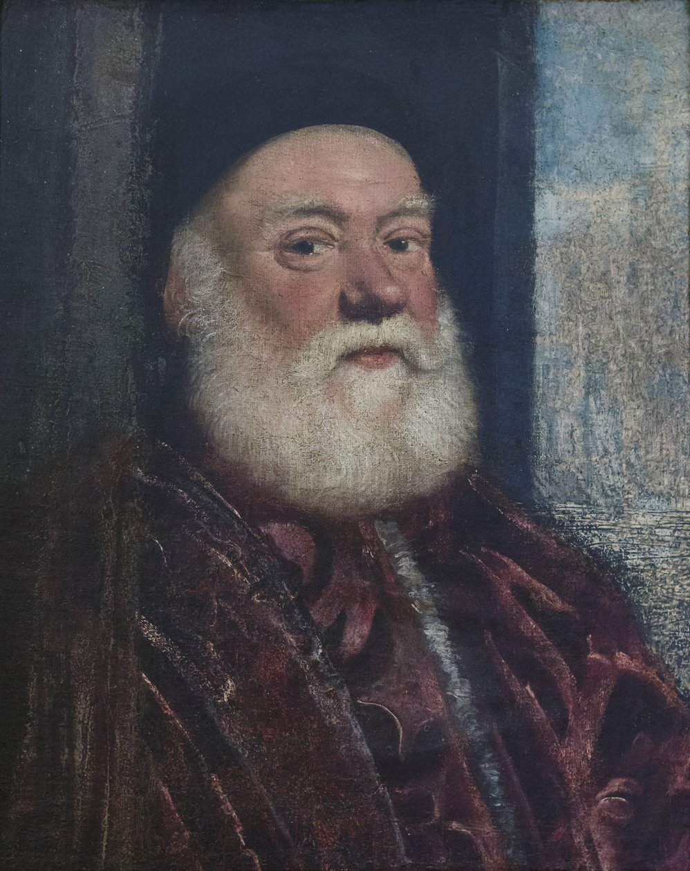 Retrato de un anciano, c.1575 (óleo sobre lienzo) de Jacopo Robusti Tintoretto