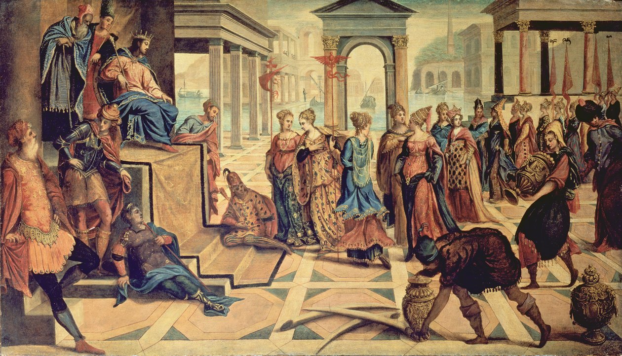 Salomón y la Reina de Saba de Jacopo Robusti Tintoretto