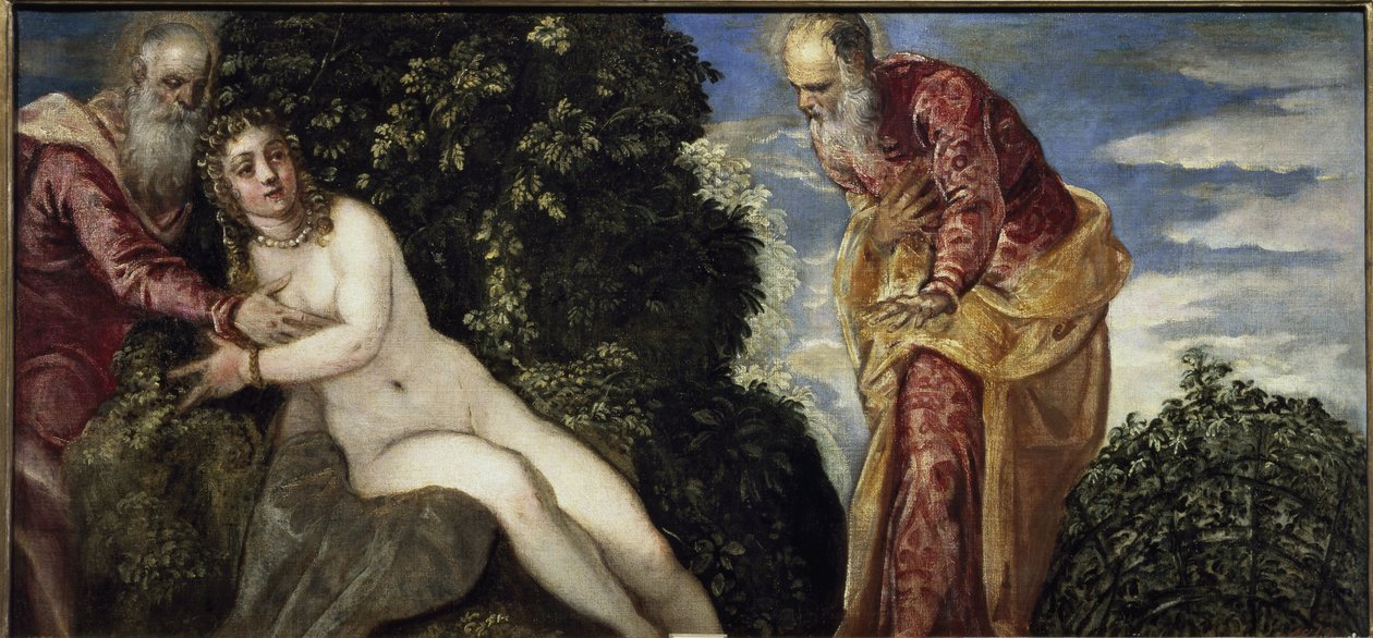 Susana y los ancianos, circa 1555 de Jacopo Robusti Tintoretto