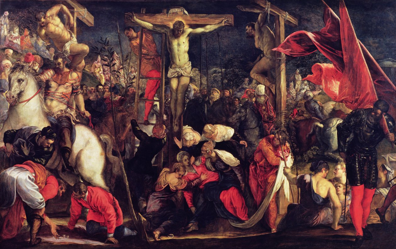 La crucifixión de Jacopo Robusti Tintoretto