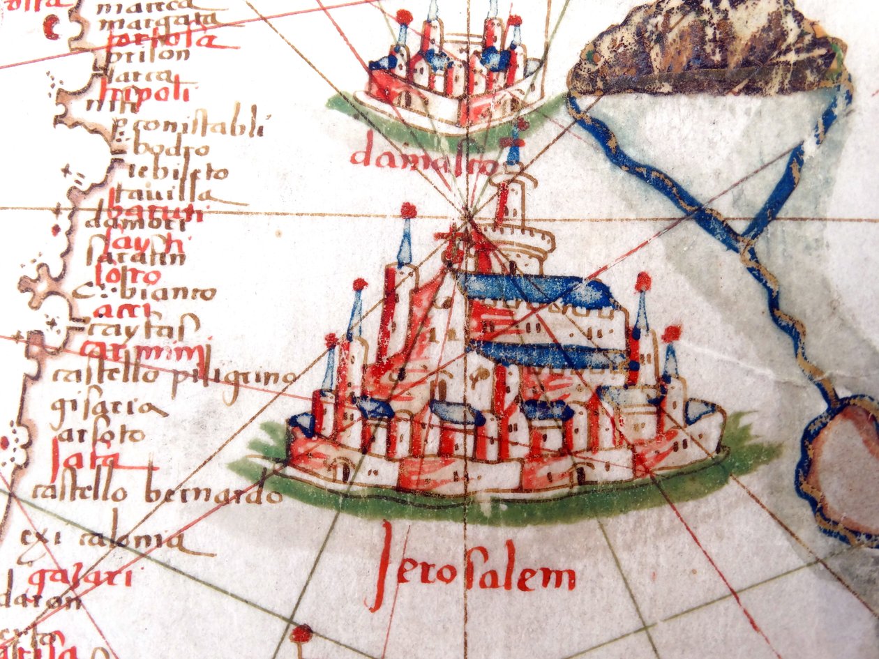 Jerusalén y Damasco, (detalle) de Jacopo Russo