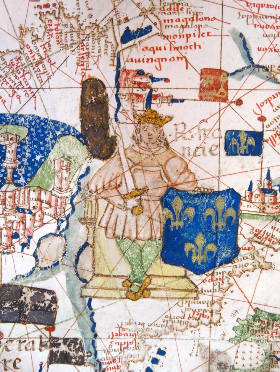 Mapa renacentista de Europa, Jacopo Russo (después) 1528 de Jacopo Russo