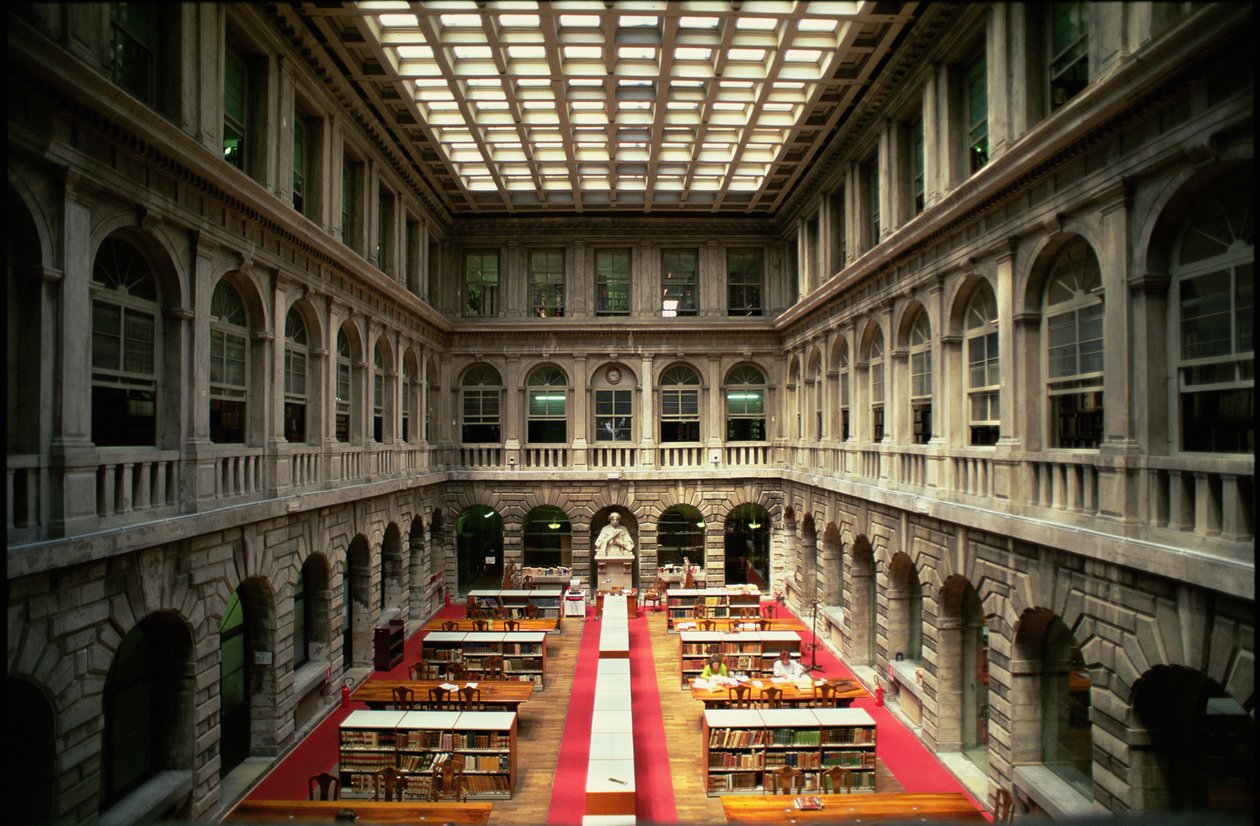 Sala de lectura, construida en 1537-88 de Jacopo Sansovino