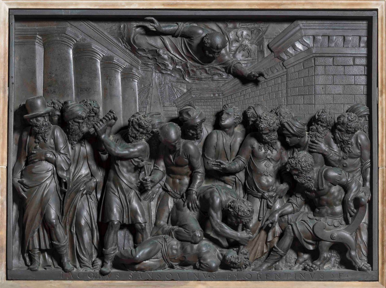 El Milagro del Esclavo El Milagro de San Marcos, 1541 de Jacopo Sansovino