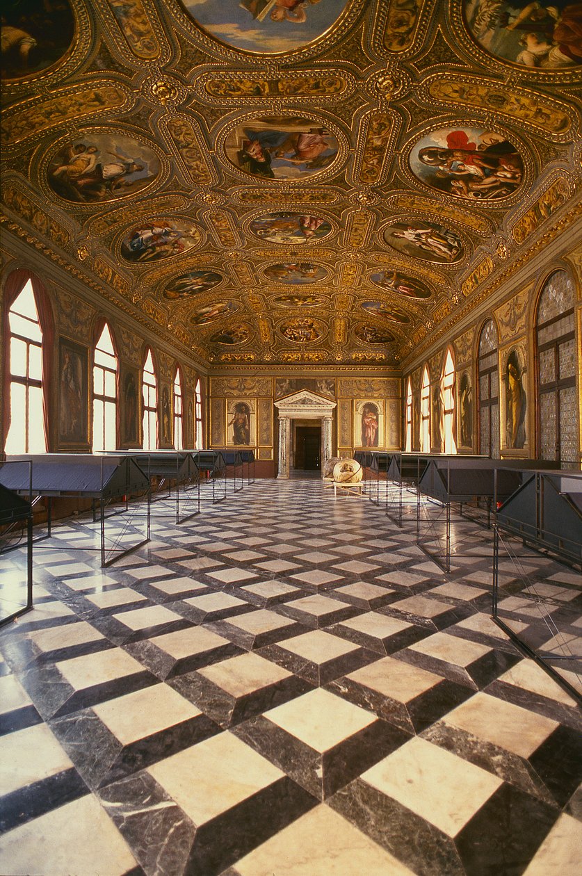 La Sala Dorata, construida entre 1537-88 de Jacopo Sansovino