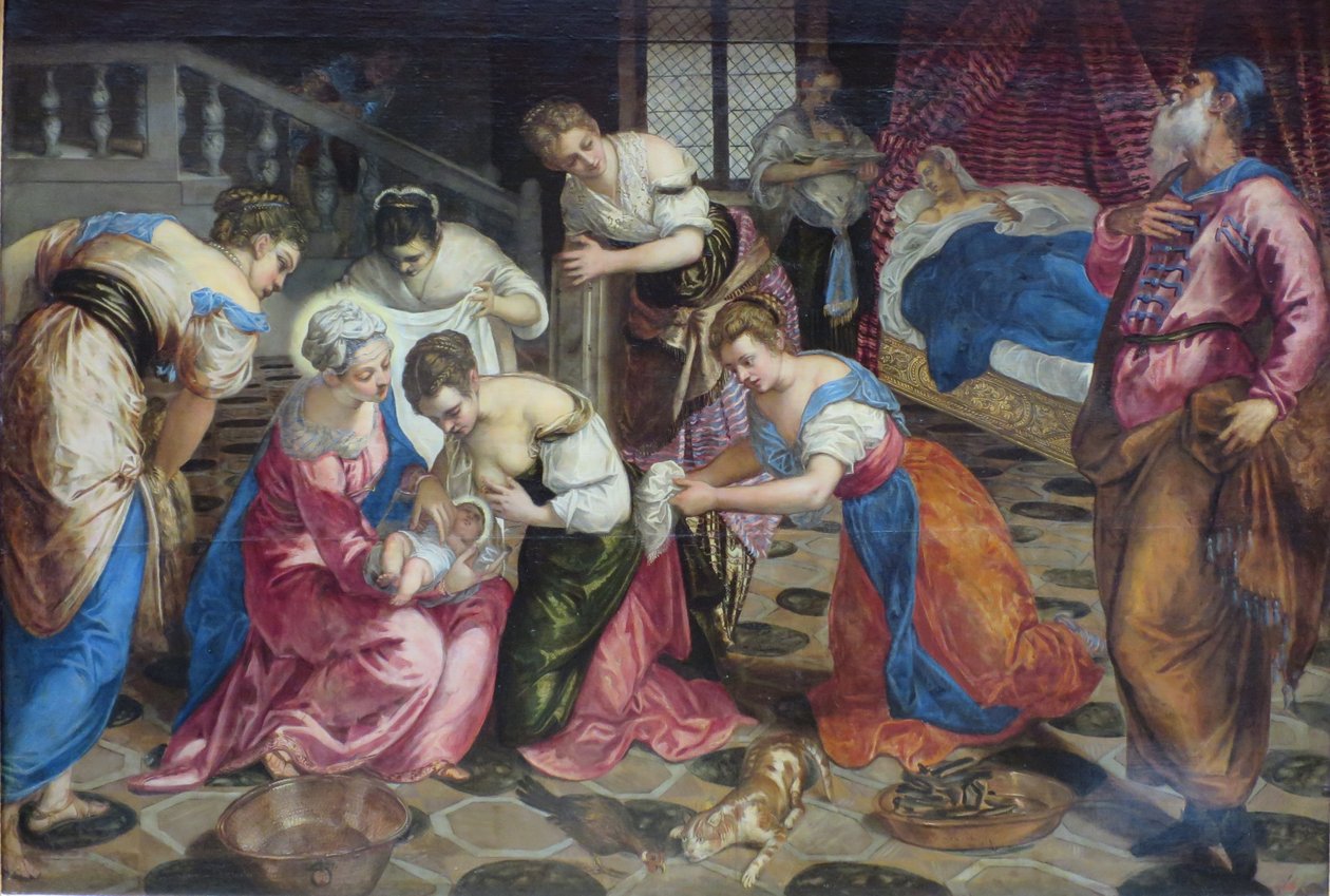 Nacimiento de San Juan Bautista de Jacopo Tintoretto