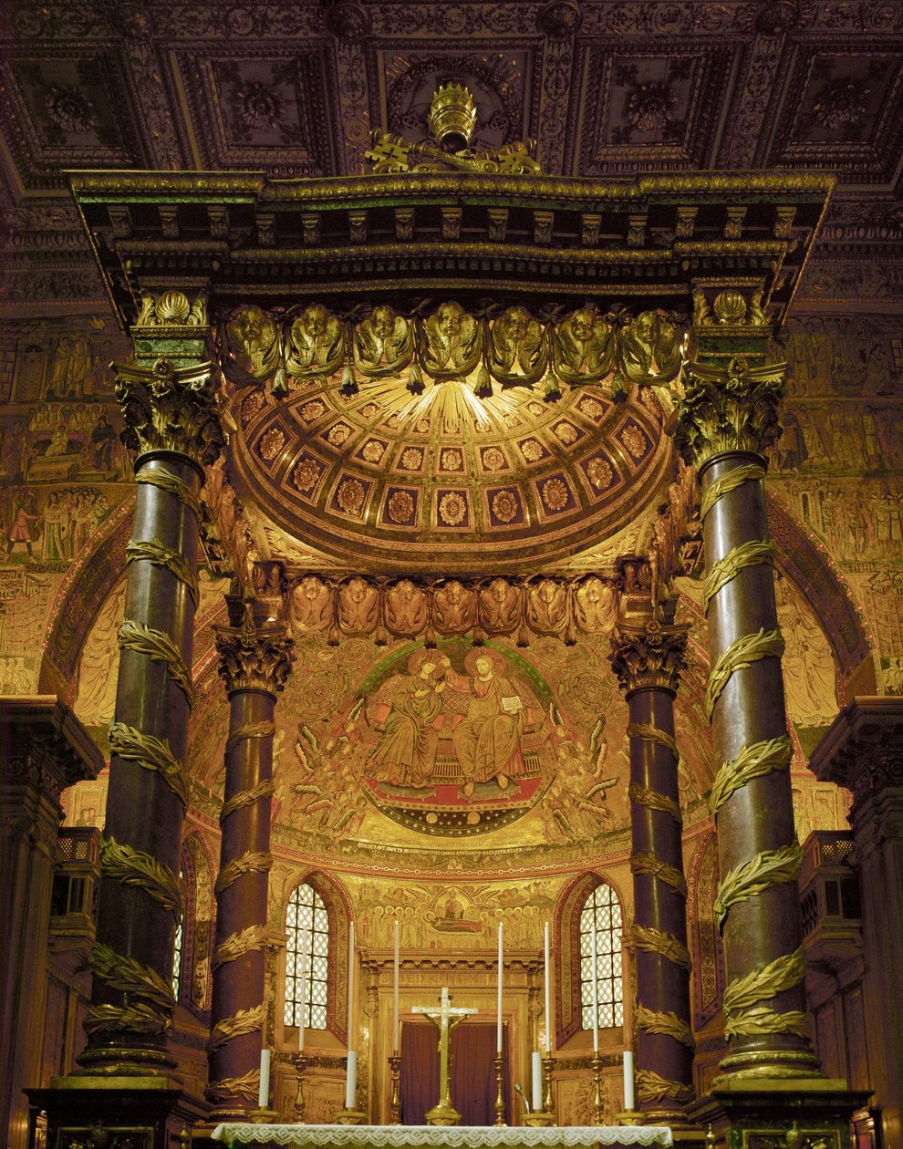 Coronación de María (mosaico) de Jacopo Torriti