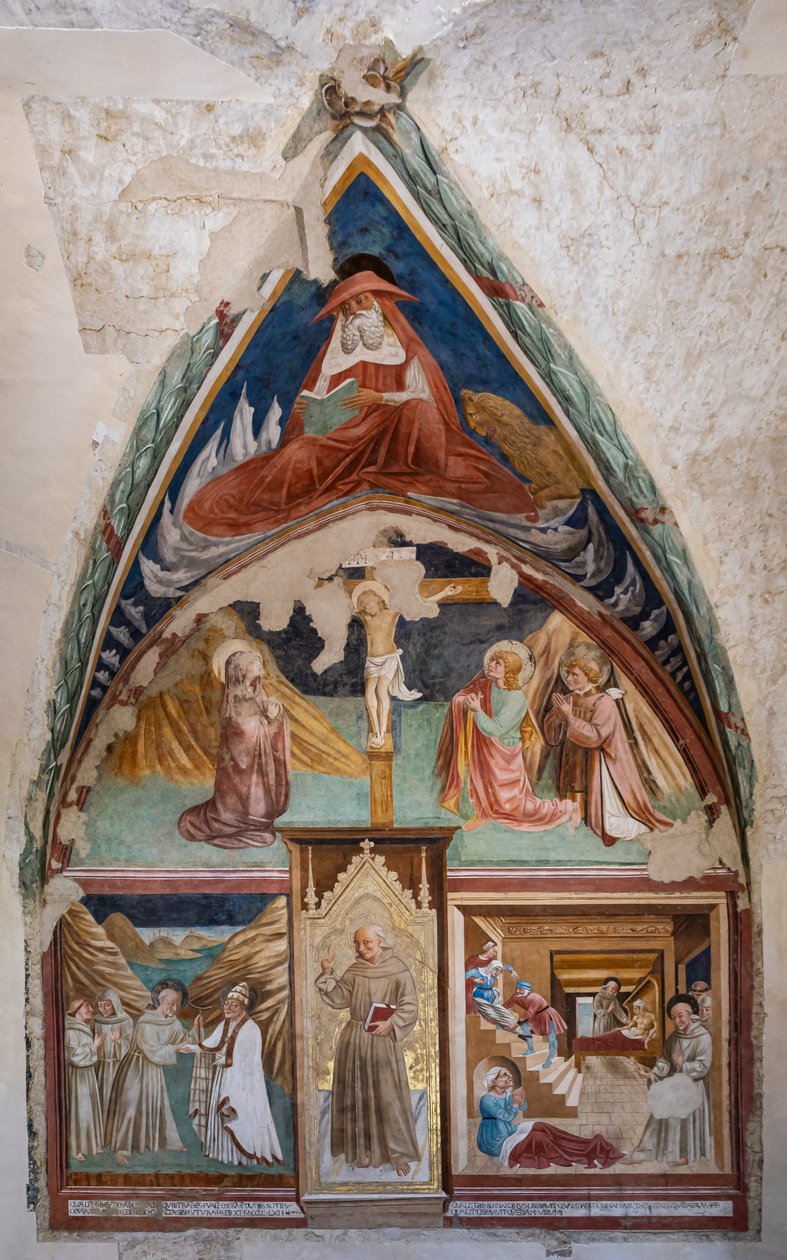 Historias de S. Bernardino y Santos, Iglesia de San Francisco, Capilla de San Bernardino de Siena de Jacopo Vincioli