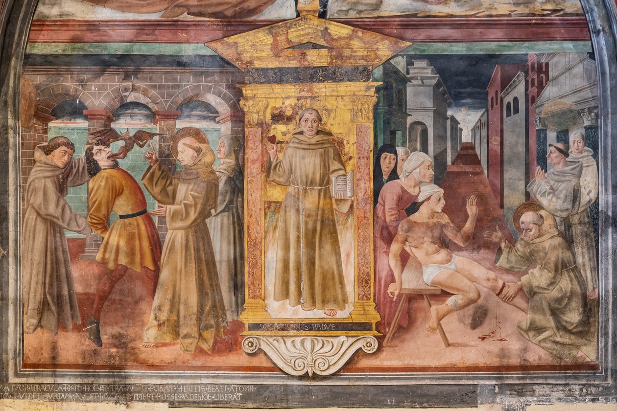 Historias de San Antonio de Padua, Nicho de San Antonio de Padua, mediados del siglo XV (fresco) de Jacopo Vincioli