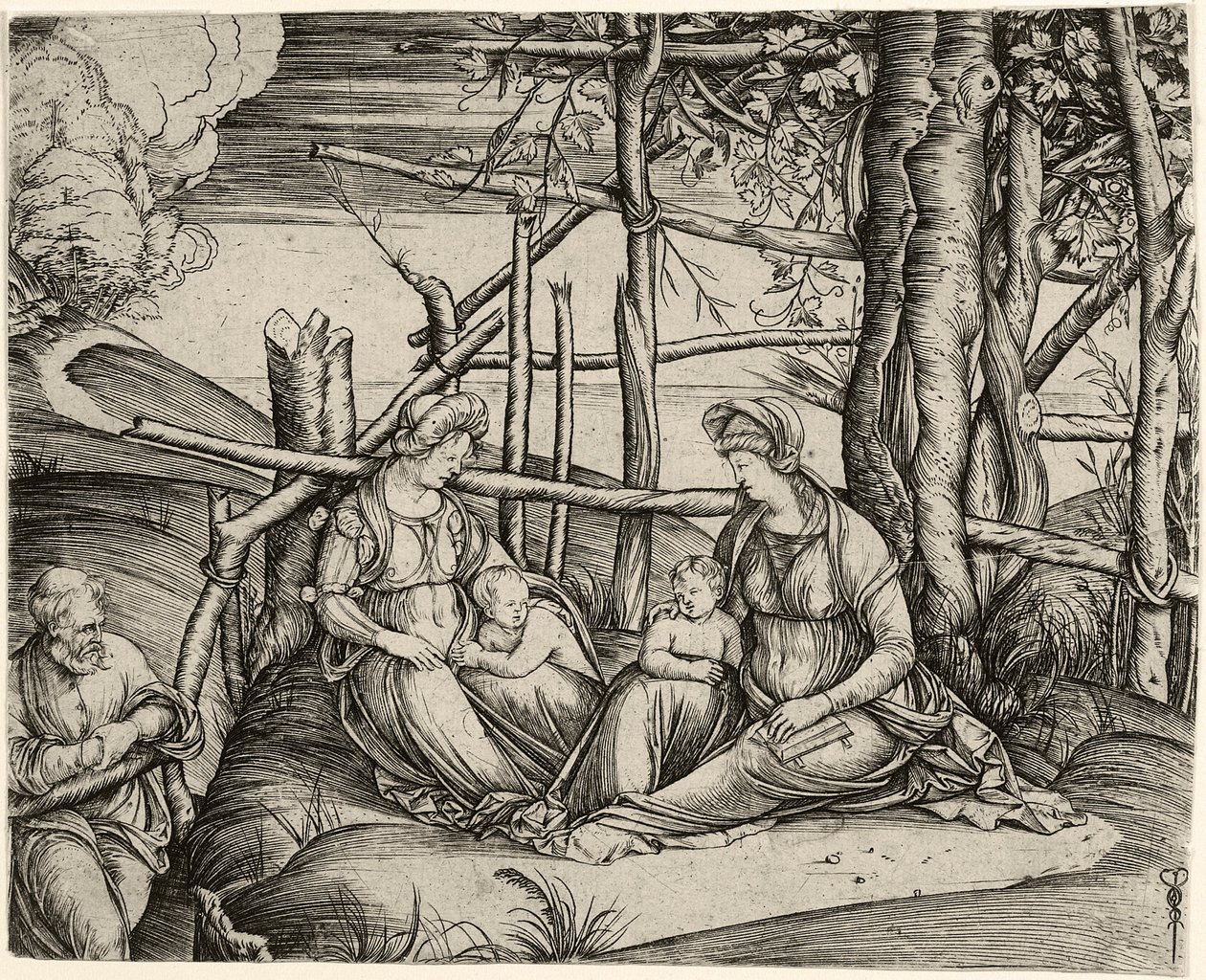 La Sagrada Familia con Santa Isabel y el niño Juan de Jacopo de Barbari