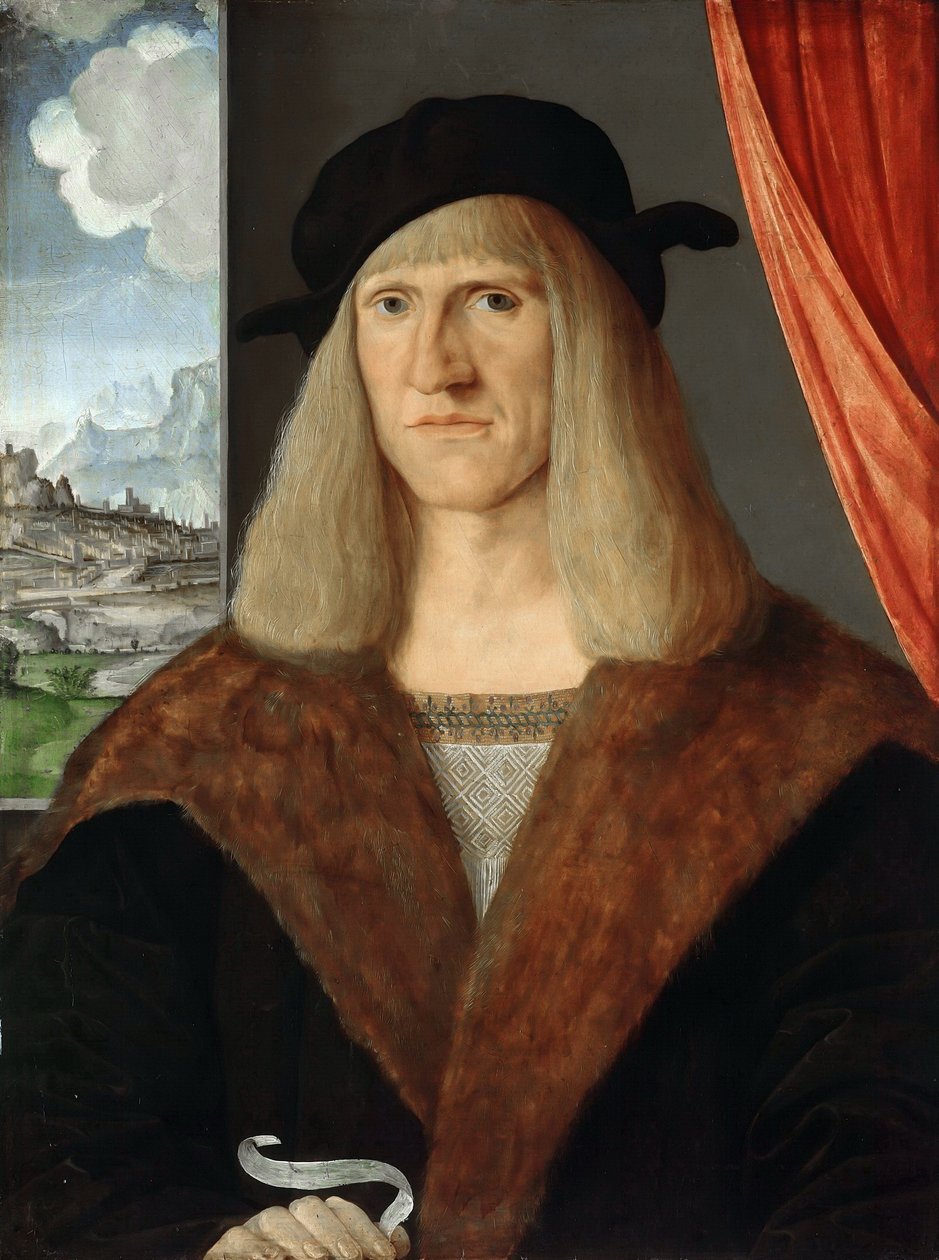 Alemán: Bildnis eines Deutschen / Nacktes Liebespaar Retrato de un alemán de Jacopo de
