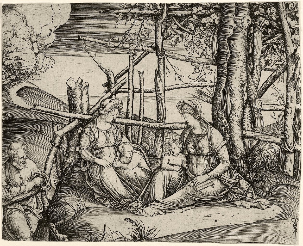La Sagrada Familia con Santa Isabel y el Niño San Juan, c. 1499-1501 de Jacopo de Barbari