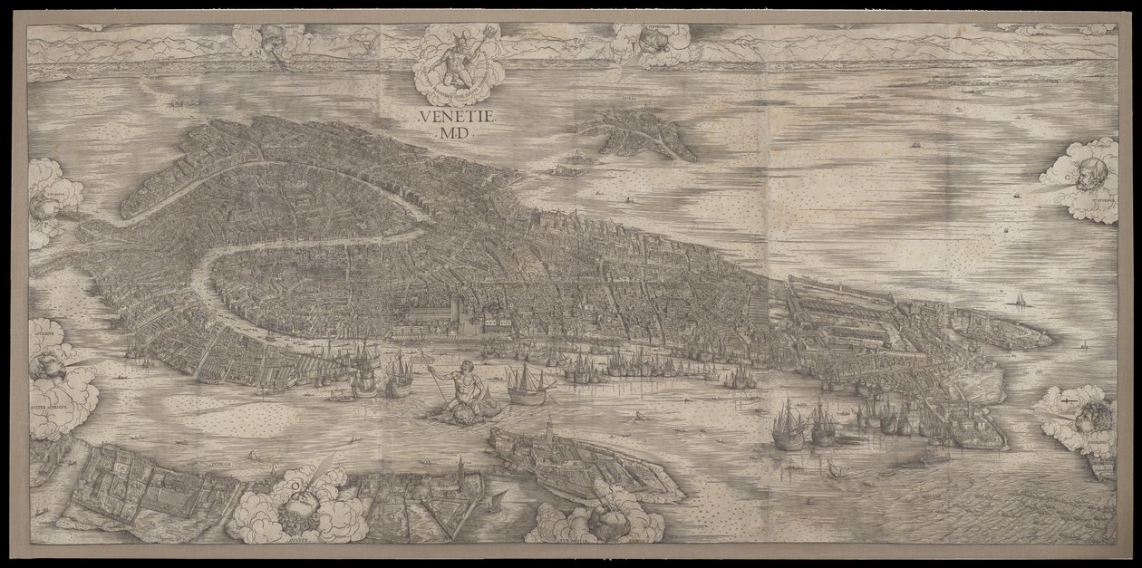 Vista de Venecia, 1500 de Jacopo de Barbari