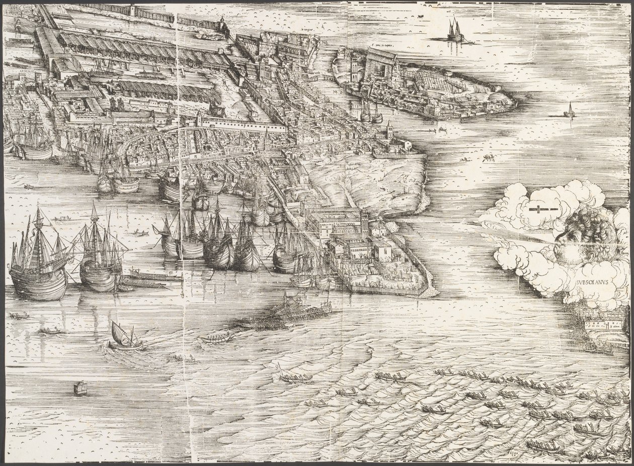 Vista de Venecia [bloque inferior derecho] de Jacopo de