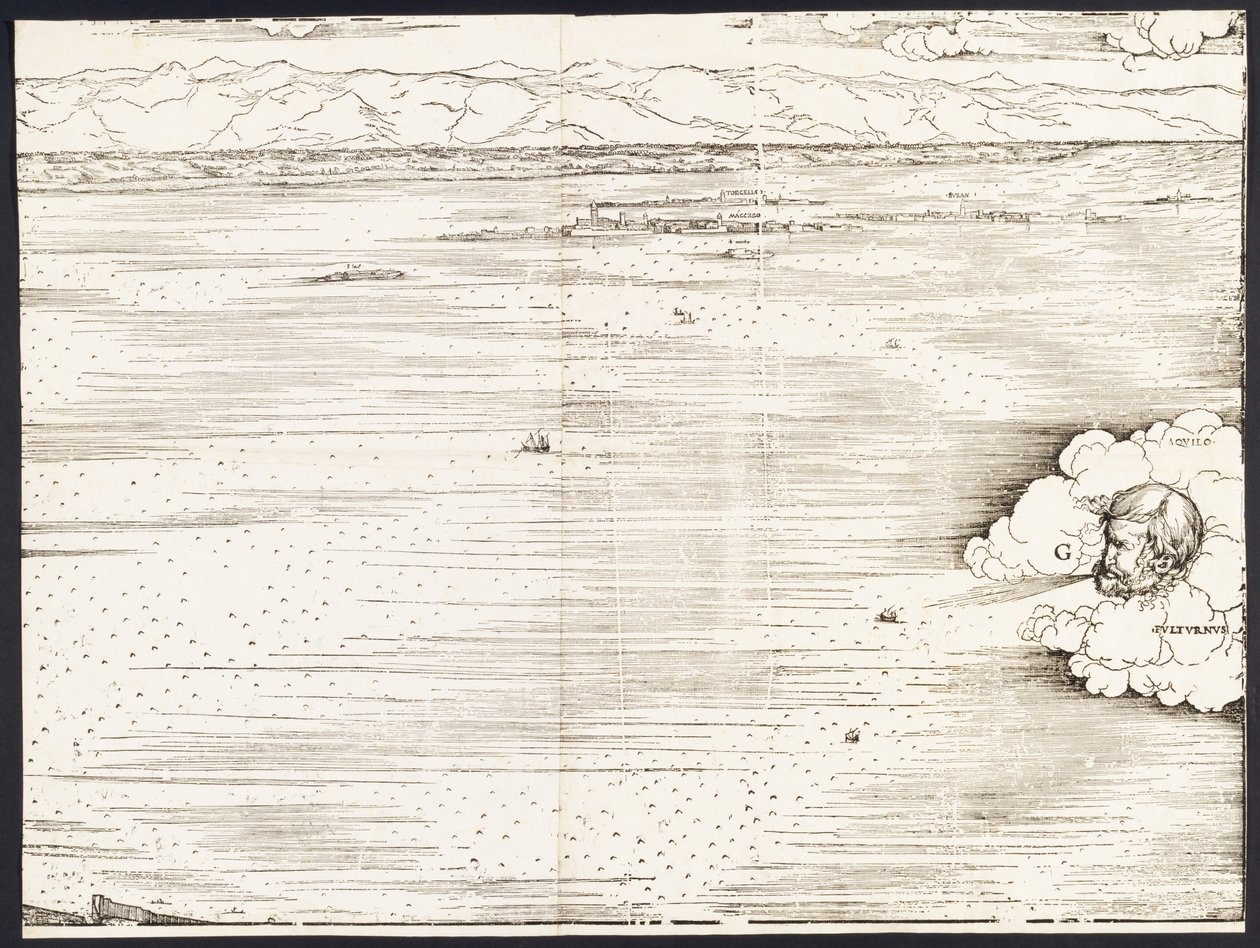 Vista de Venecia [bloque superior derecho], 1500 de Jacopo de Barbari