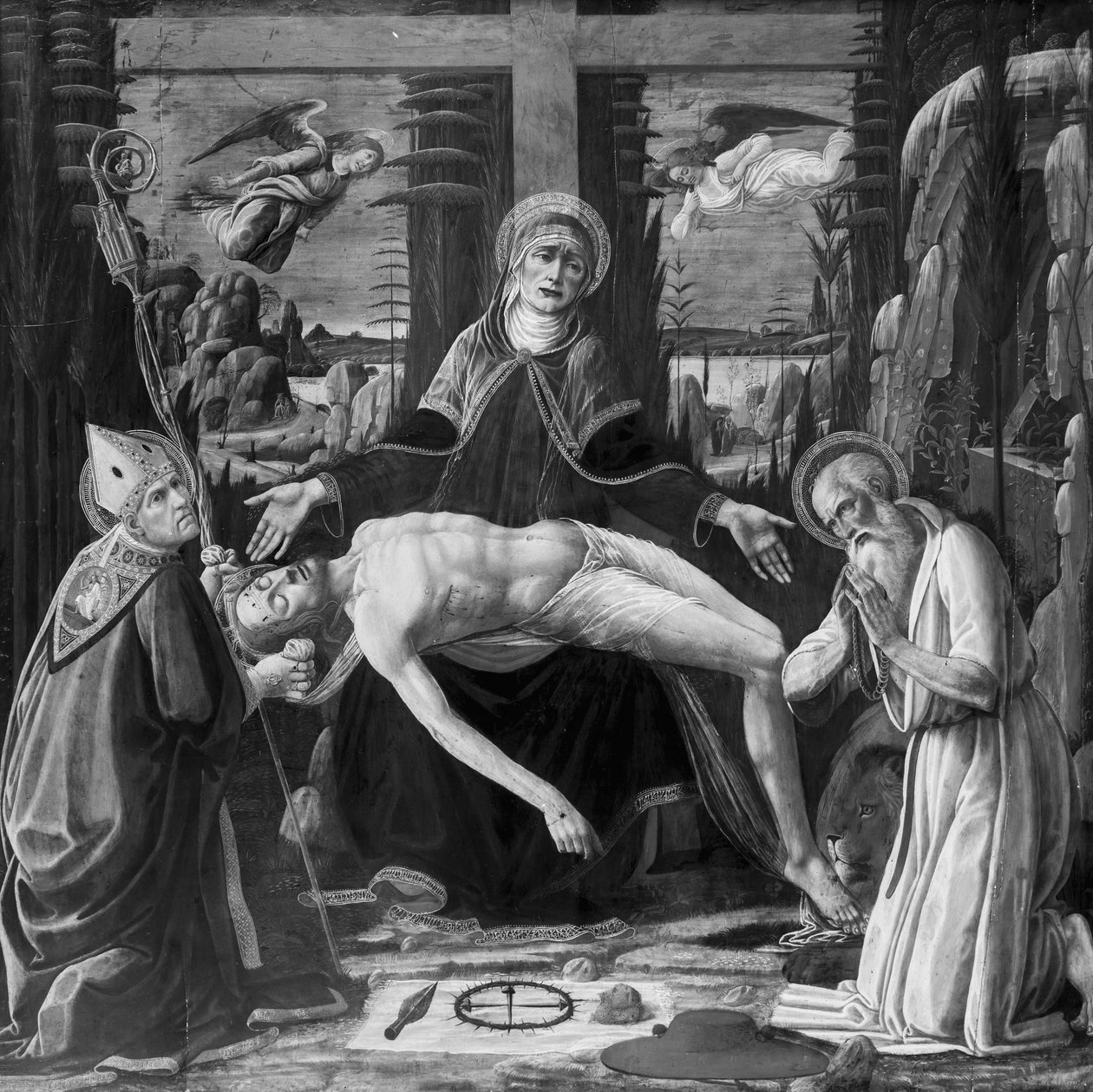 Lamentación sobre Cristo de Jacopo del Sellaio