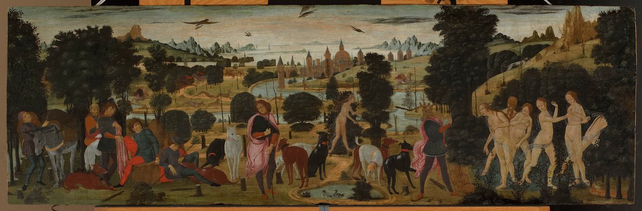 Diana y Acteón de Jacopo del Sellaio
