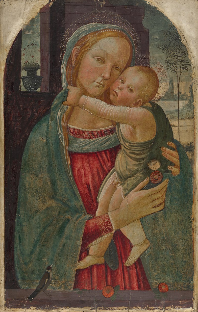 María con el Niño de Jacopo del Sellaio