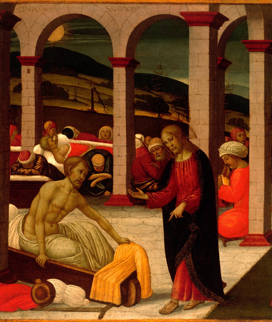 Piscina de Betesda de Jacopo del Sellaio (1441-1493), detalle de Jacopo del Sellaio