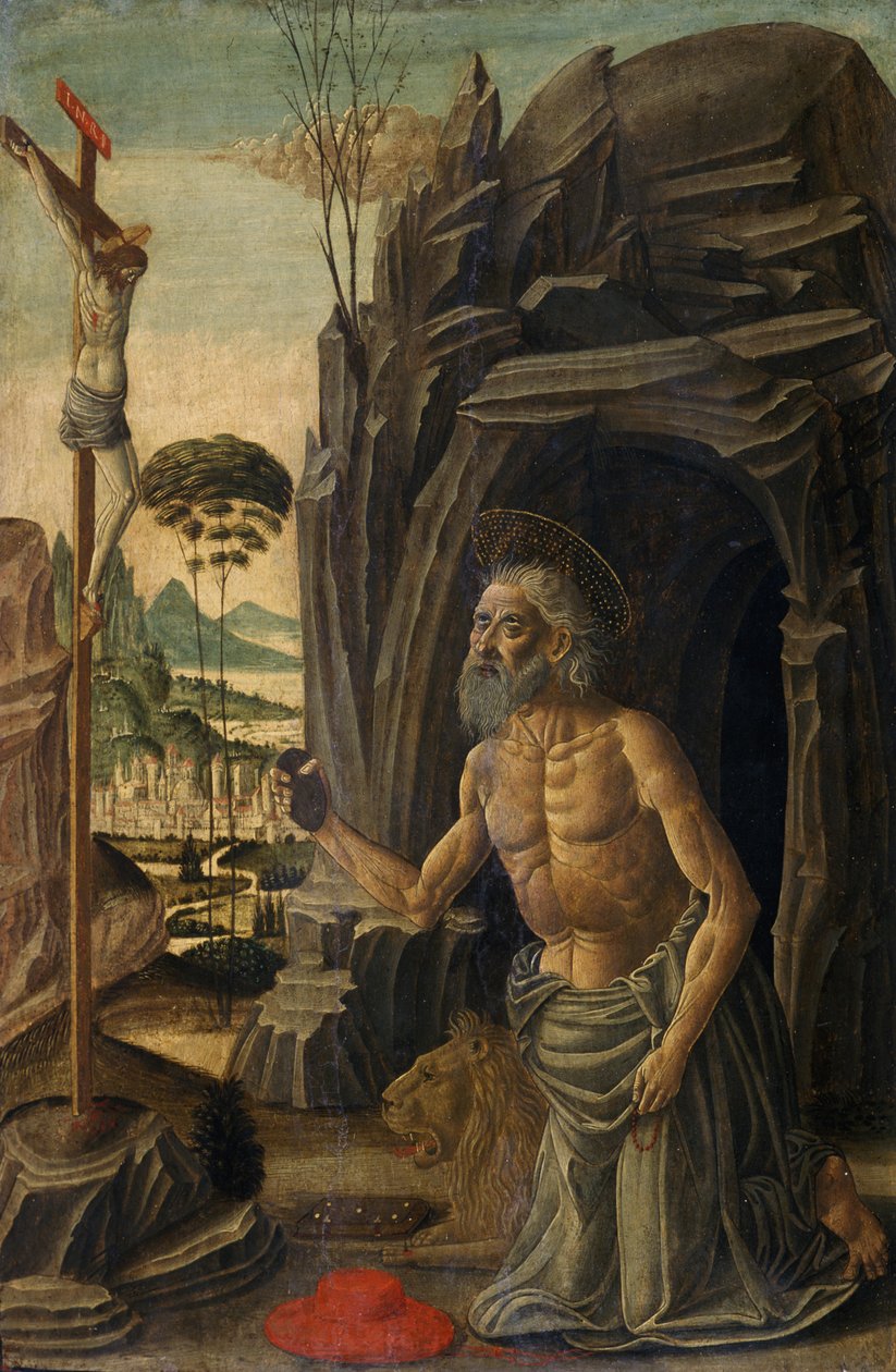 San Jerónimo como penitente, c.1590 de Jacopo del Sellaio