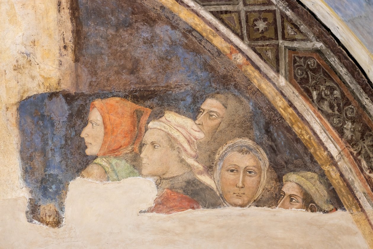 Cinco figuras no identificadas (fresco) de Jacopo di Cione
