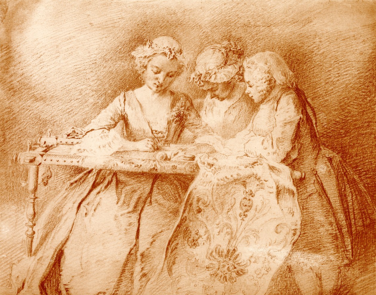 Las bordadoras de Jacqes Andre Portail