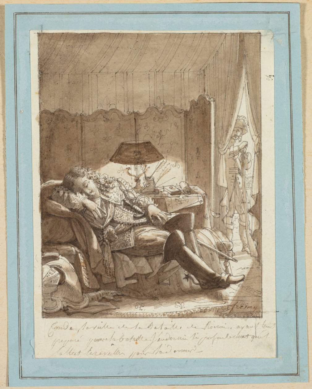 Le Sommeil du Grand Condé, c. 1817 de Jacque Noël Marie Frémy